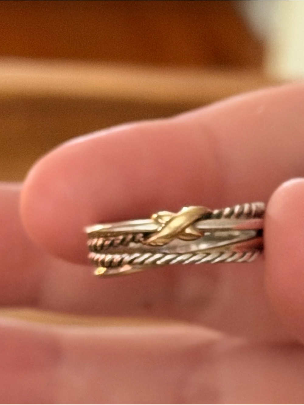 David Yurman X Crossover Ring - Size 8 - Authentic - Picture 15 of 15
